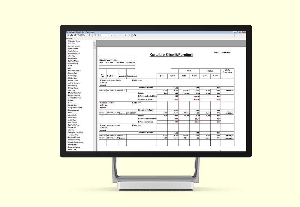 Kartela e klientit 1