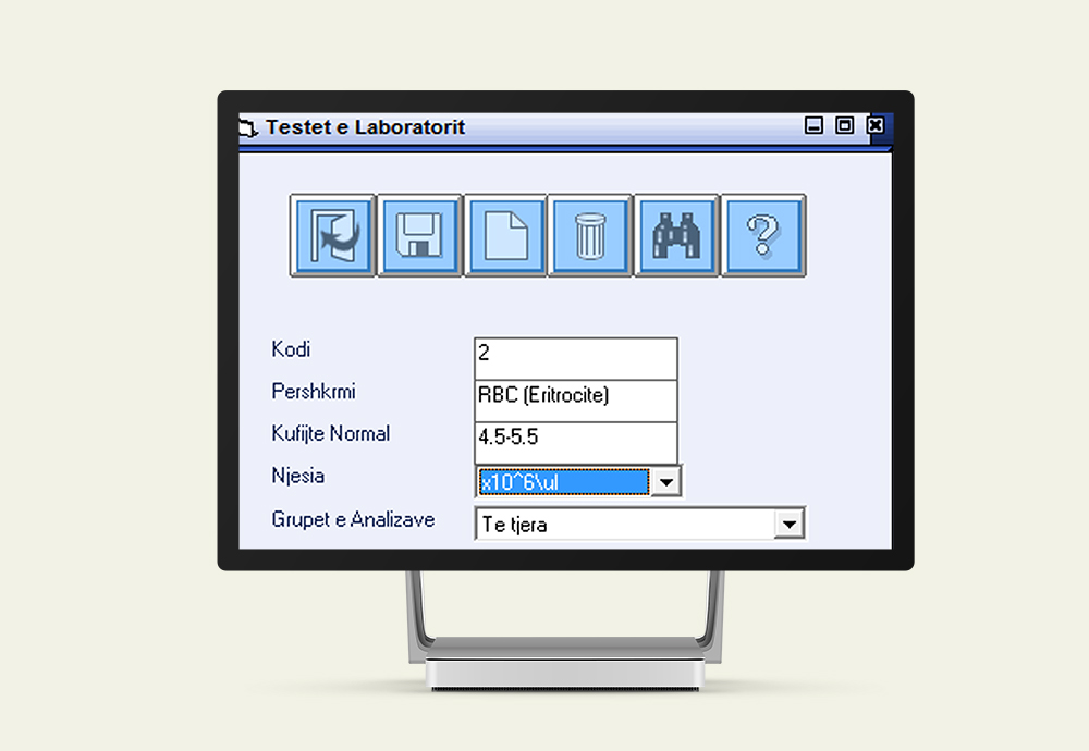 Konfigurimi i testeve